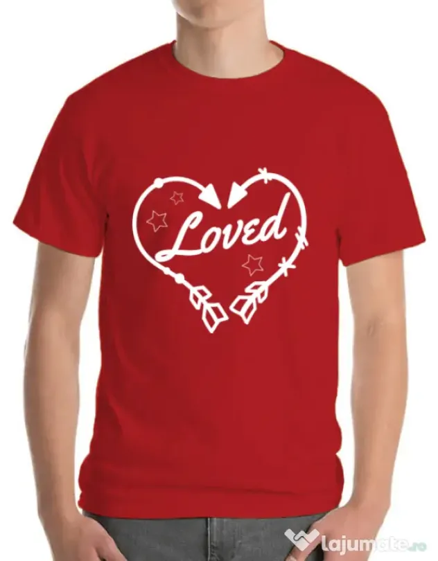 Tricou ADLER barbat Loved Rosu