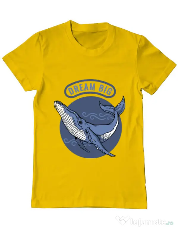 Tricou ADLER barbat Dream big Galben