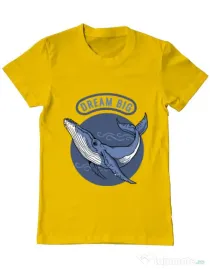 Tricou ADLER barbat Dream big Galben