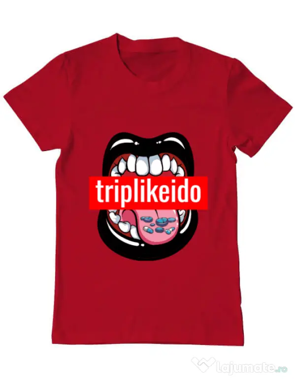 Tricou ADLER barbat Trip like I do Rosu