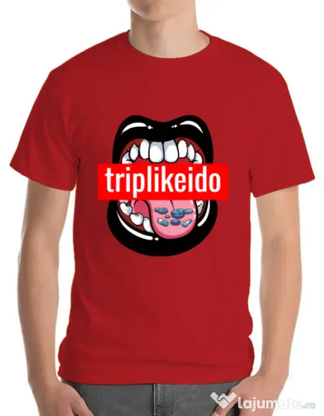Tricou ADLER barbat Trip like I do Rosu