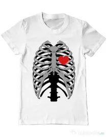 Tricou ADLER barbat Dead lover Alb