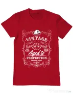 Tricou ADLER barbat Aged to perfection Rosu
