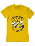 Tricou ADLER barbat Kick boxing Galben