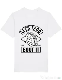 Tricou STANLEY STELLA barbat Let’s taco Alb