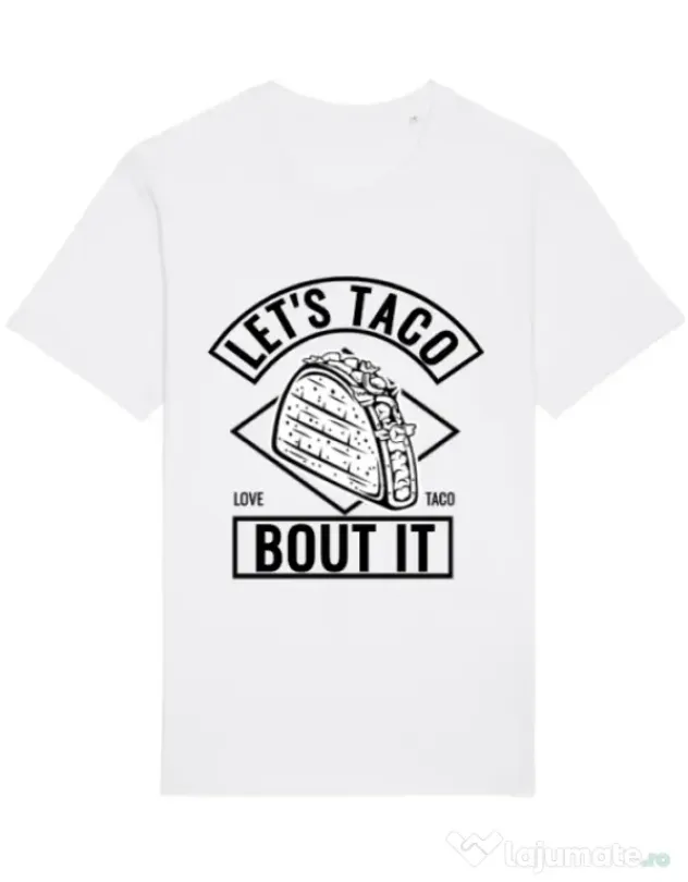Tricou STANLEY STELLA barbat Let’s taco Alb