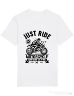Tricou STANLEY STELLA barbat Just ride Alb