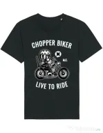 Tricou STANLEY STELLA barbat Chopper biker Negru