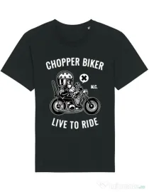 Tricou STANLEY STELLA barbat Chopper biker Negru
