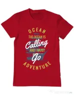 Tricou ADLER barbat Ocean adventure Rosu