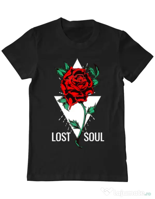 Tricou ADLER barbat Lost soul Negru