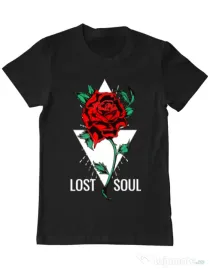 Tricou ADLER barbat Lost soul Negru