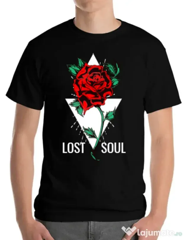Tricou ADLER barbat Lost soul Negru
