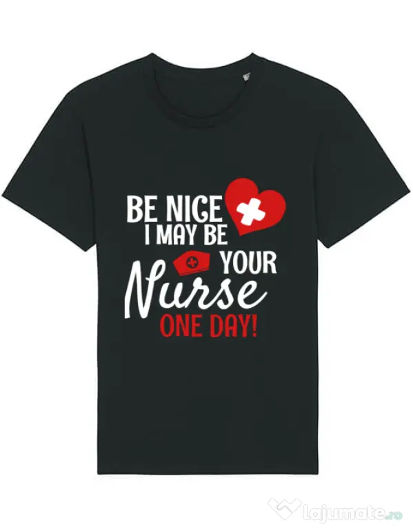 Tricou STANLEY STELLA barbat I may be your nurse Negru