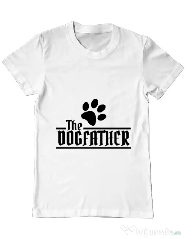 Tricou ADLER barbat The dogfather Alb