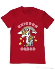 Tricou ADLER barbat Unicorn squad Rosu
