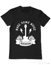 Tricou ADLER barbat Make some noise Negru