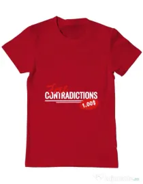 Tricou ADLER barbat Free contradictions Rosu
