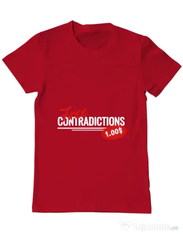 Tricou ADLER barbat Free contradictions Rosu
