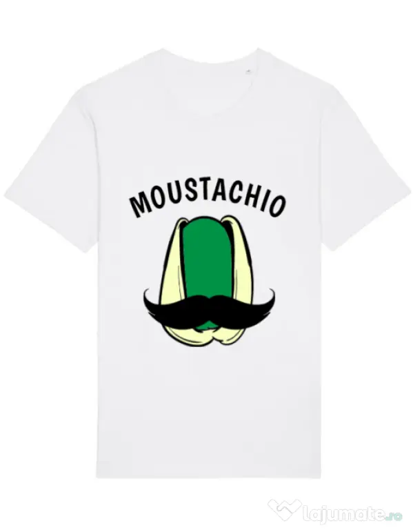 Tricou STANLEY STELLA barbat Moustachio Alb