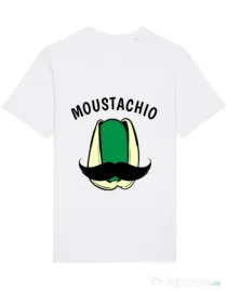 Tricou STANLEY STELLA barbat Moustachio Alb