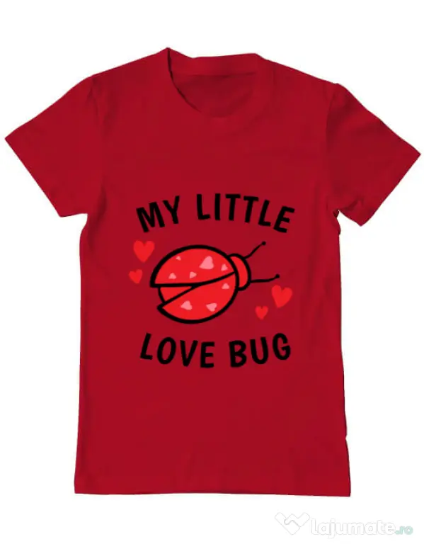 Tricou ADLER barbat My little love bug Rosu