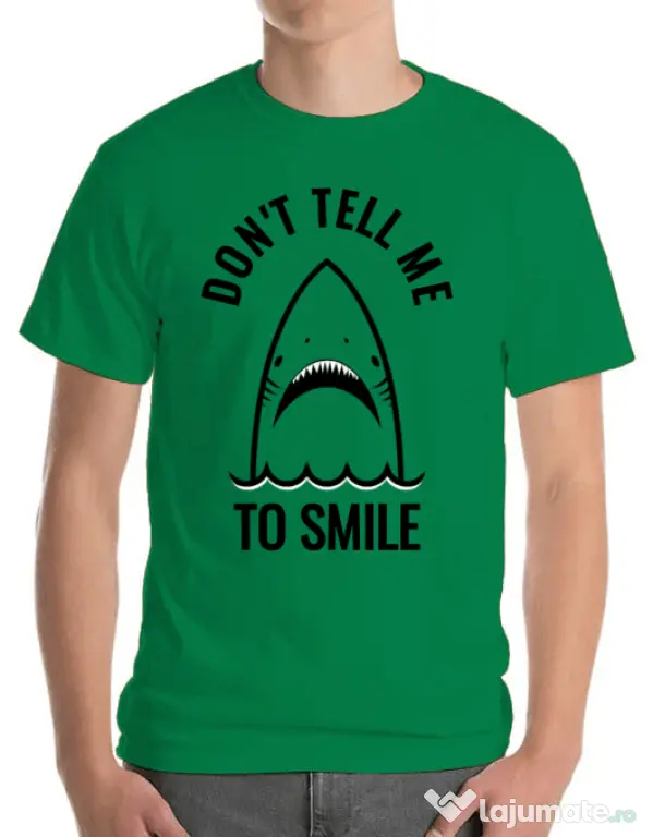 Tricou ADLER barbat Sad shark Verde mediu