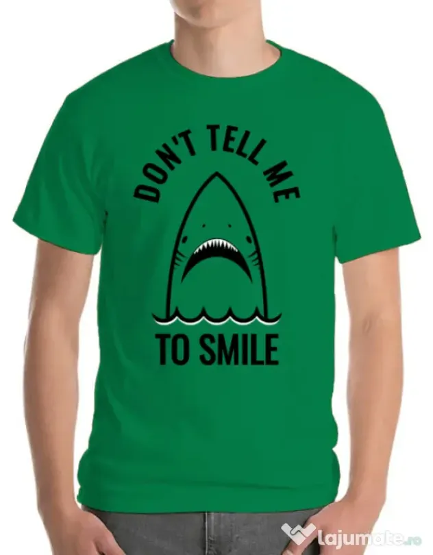 Tricou ADLER barbat Sad shark Verde mediu