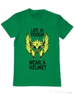 Tricou ADLER barbat Life is tough Verde mediu