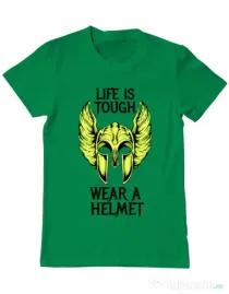 Tricou ADLER barbat Life is tough Verde mediu