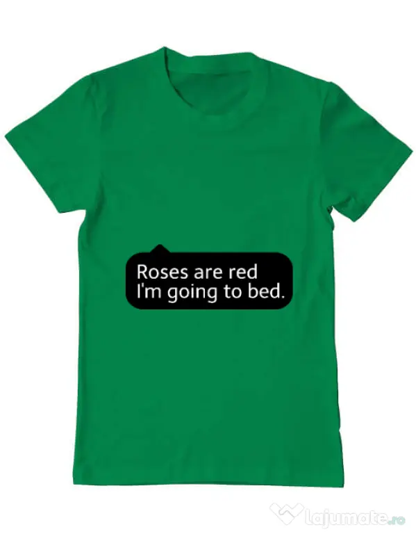 Tricou ADLER barbat Roses are red Verde mediu