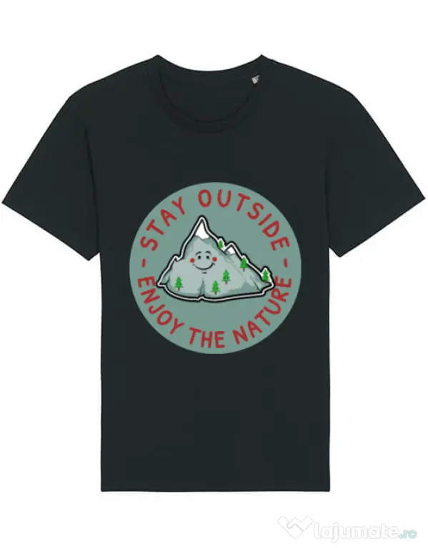 Tricou STANLEY STELLA barbat Stay outside Negru