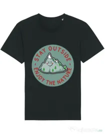 Tricou STANLEY STELLA barbat Stay outside Negru