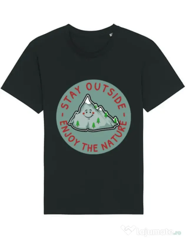 Tricou STANLEY STELLA barbat Stay outside Negru