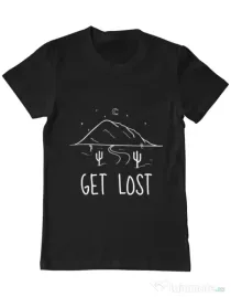 Tricou ADLER barbat Get lost Negru