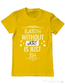 Tricou ADLER barbat Earth without art Galben