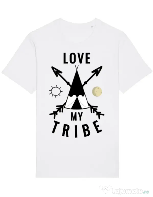 Tricou STANLEY STELLA barbat Love my tribe Alb