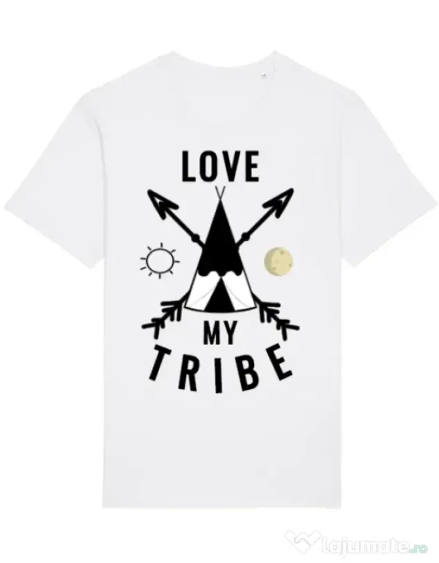 Tricou STANLEY STELLA barbat Love my tribe Alb
