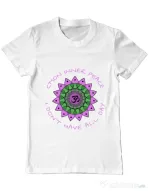 Tricou ADLER barbat C’mon inner peace Alb