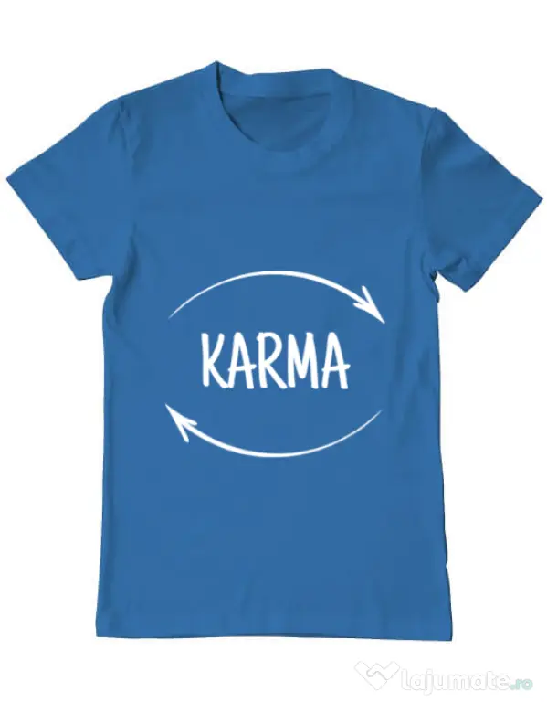 Tricou ADLER barbat Karma Albastru azuriu