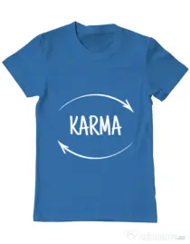 Tricou ADLER barbat Karma Albastru azuriu