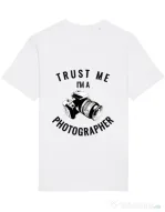 Tricou STANLEY STELLA barbat I’m a photographer Alb