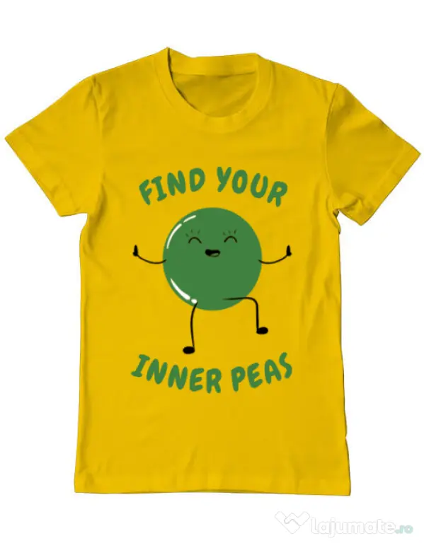 Tricou ADLER barbat Inner peas Galben