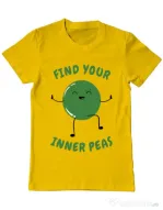 Tricou ADLER barbat Inner peas Galben