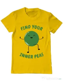 Tricou ADLER barbat Inner peas Galben