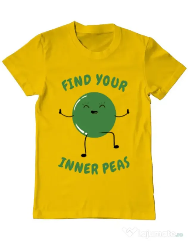 Tricou ADLER barbat Inner peas Galben