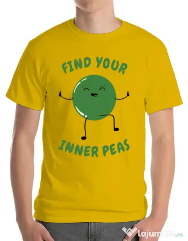Tricou ADLER barbat Inner peas Galben