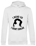 Hoodie barbat cu gluga I bend Alb