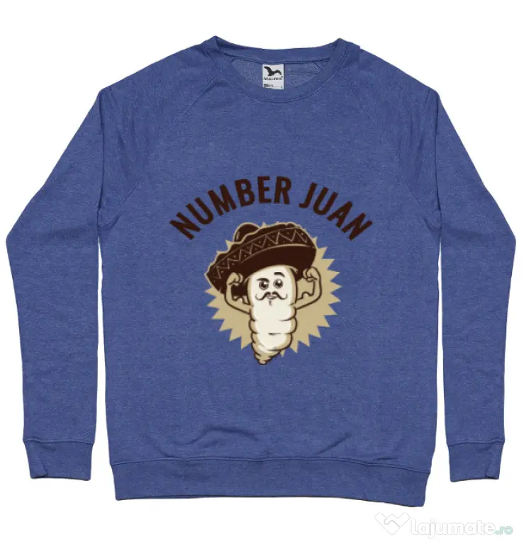 Bluza ADLER barbat Number Juan Albastru melanj