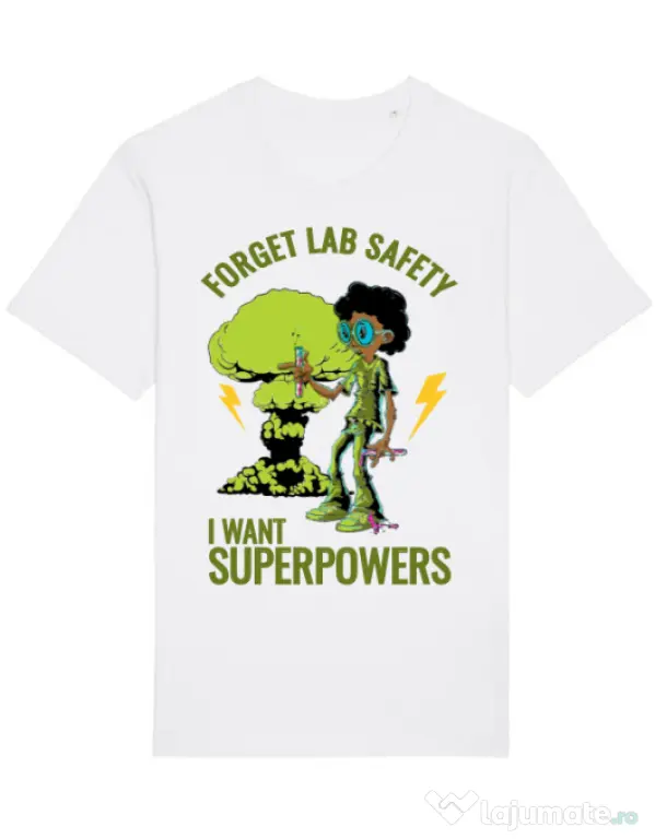 Tricou STANLEY STELLA barbat I want superpowers Alb